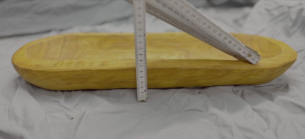 Rustikale Holzschale in Handarbeit gefertigt, Natur, Unikat aus Laubholz