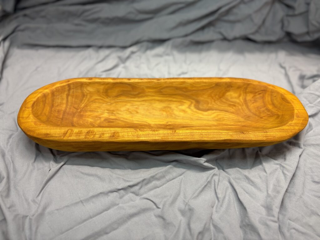 Rustikale Holzschale in Handarbeit gefertigt, Natur, Unikat aus Laubholz