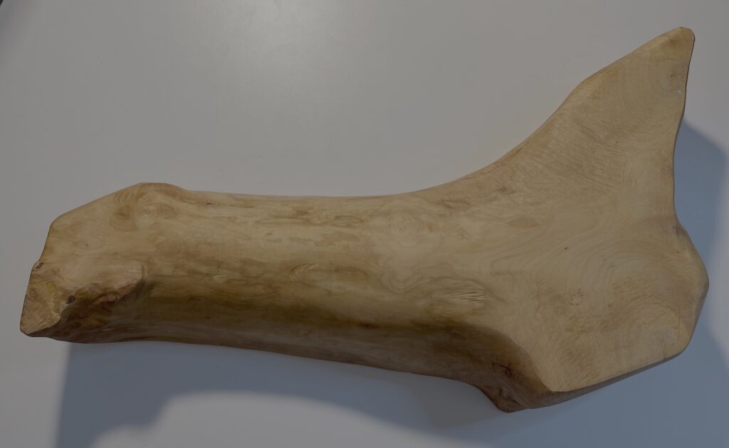 Gebogene Holzschale in Handarbeit gefertigt, Natur, Unikat aus Kirschholz